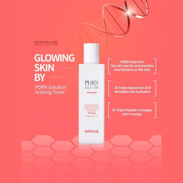 Dermaline PDRN Solution Activing Toner 200ml - Image 2