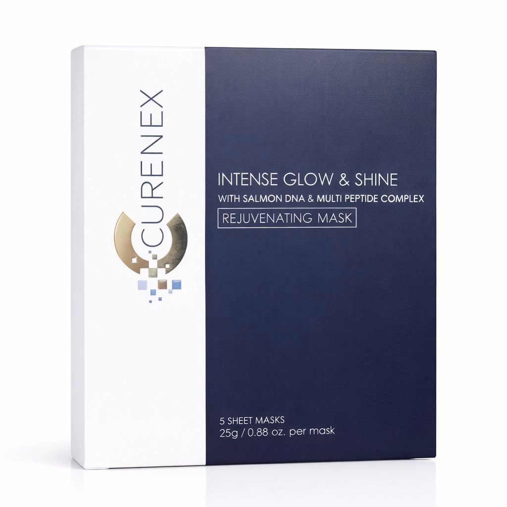 Curenex Rejuvenating Mask PDRN Peptide Complex 5 Sheet Masks 25g / 0.88 oz each